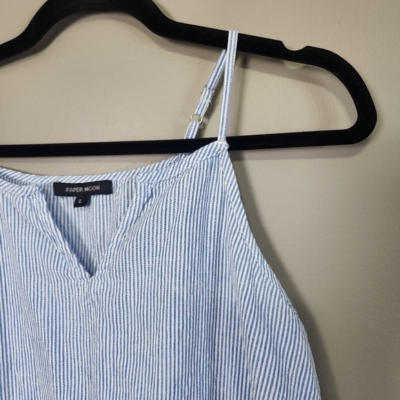 Papermoon Lightweight Cotton Summer Tank Tassle Accents Large - Picture 4 of 10